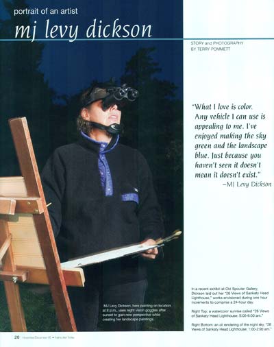 MJ Levy Dickson sorts through her work MJ Levy Dickson sorts through her work