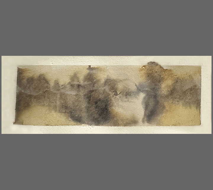 <em>Nosara Beach Walk Series, Tide</em>, Watercolor, 3" x 6"
